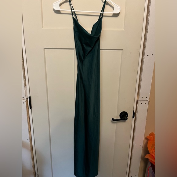 Corset up back green party dress - Picture 1 of 2